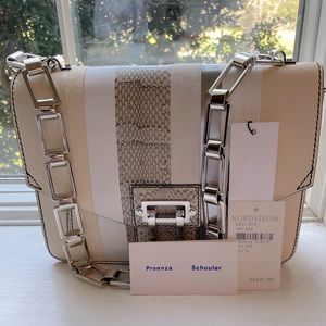 Proenza Schouler Hava shoulder exotic stripe bag